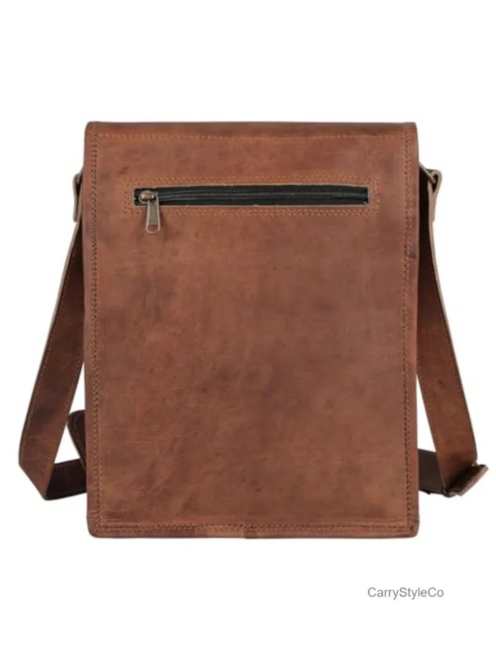 Full Grain Leather Messenger Bag Satchel Tablet Bag 11 inch Unisex